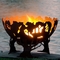 Dekorasyon Yarım Küre Corten Çelik Açık Ateş Çukuru Topları Lazer Kesim